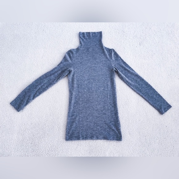 Club Monaco gray wool-cashmere blend turtleneck pullover sweater - Picture 1 of 5